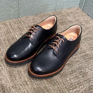 Samuel Hubbard Black Leather Shoes - boys 5.5